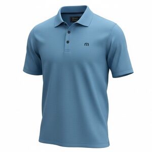 TravisMathew Blue Performance Polo NWT Size Medium Golf Shirt